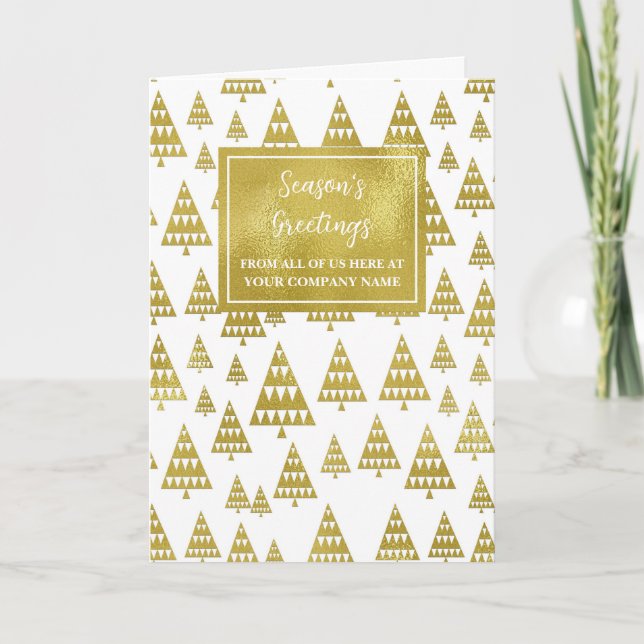 Tarjeta Festividad de los Navidades corporativos de los ár (Anverso)