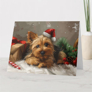 Tarjeta Festividad de los Navidades de perro de Australia