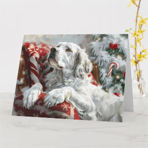 Tarjeta Festividad de los Navidades de perro de la escuela
