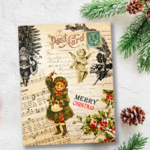 Festividad de los Navidades victorianos Chica y Ho