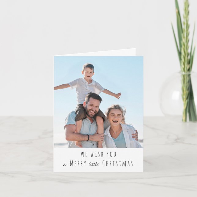 Tarjeta Festividad de los pequeños Navidades de Merry (Anverso)