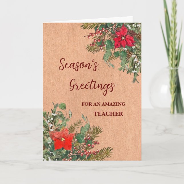 Tarjeta Festividad de los profesores rusos (Anverso)