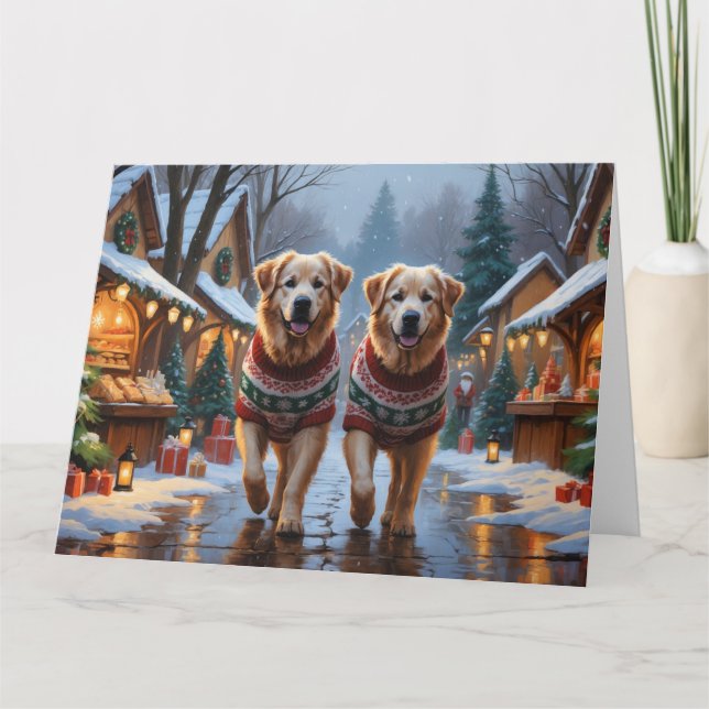 Tarjeta Festividad de nieve para los grandes Navidades de  (Anverso)