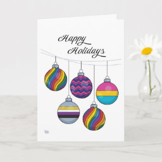 Tarjeta Festividad de Ornamentos LGBTQ