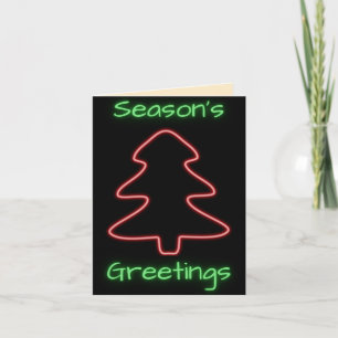 Tarjeta Festividad de saludos de temporada brillante