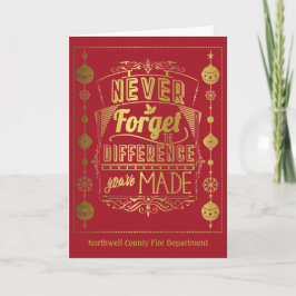 Tarjeta Festividad del empleado navideño