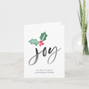 Tarjeta Festividad del guión de broche de alegría   Tarjet