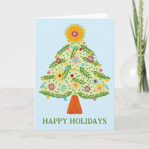 Tarjeta FESTIVIDAD DEL PERSONALIZADO del Árbol de Navidad