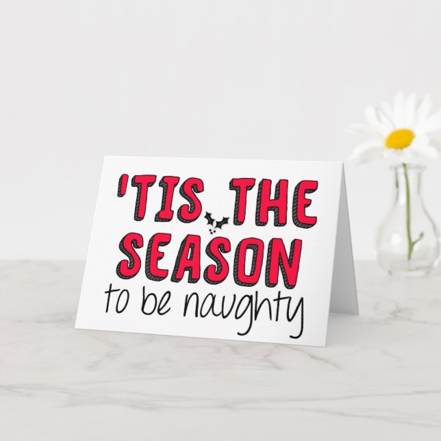 Tarjeta Festividad divertida, 'Esta Es La Temporada, Navid (Planta pequeña)