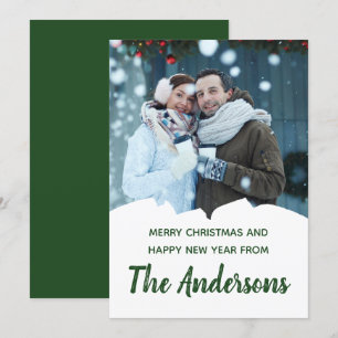 Tarjeta Festividad fotográfica personalizado Sus propios N