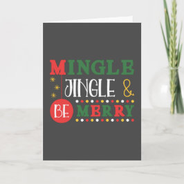 Tarjeta Festividad moderna de mingle y jingle