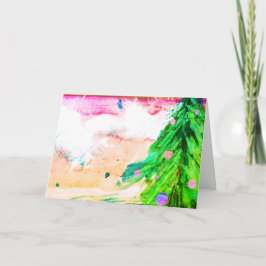 Tarjeta Festividad navideña contemporánea