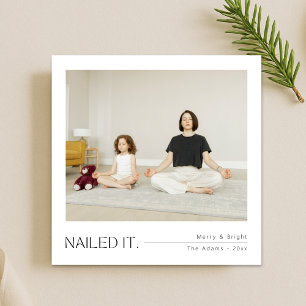 Tarjeta Festividad pacífica de Navidades fotográficos fami