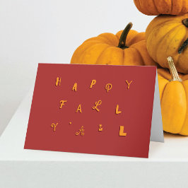 Tarjeta Festividad Tipo Rojo Feliz Caída Todos Vencidos Va