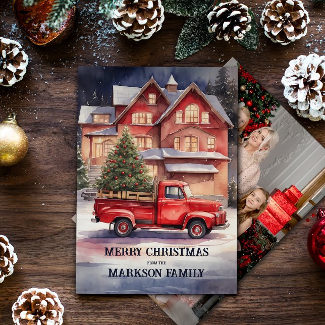Tarjeta Festividad vintage de Navidad (Subido por el creador)