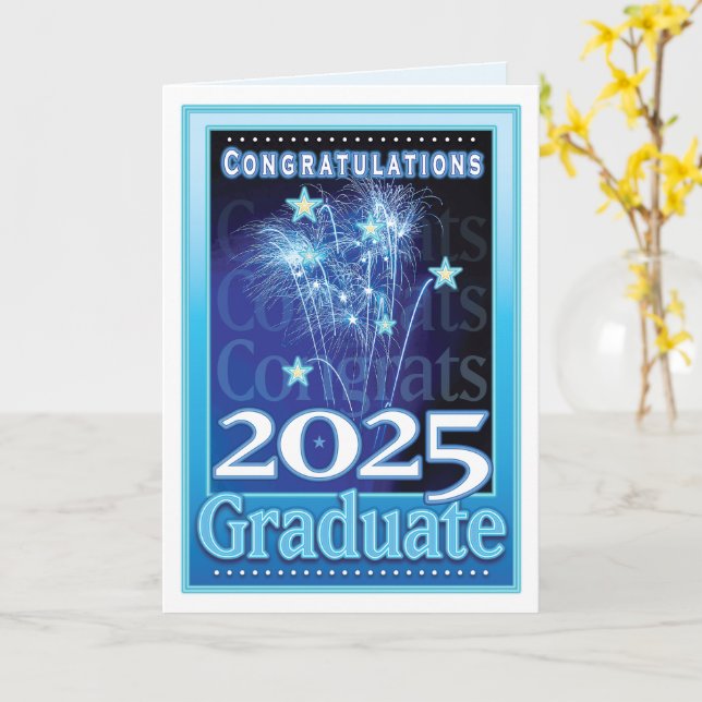 Tarjeta Festividades de Graduación 2025 (flor amarilla)