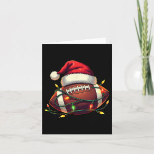 Tarjeta Festividades de Navidades de fútbol iluminan diver