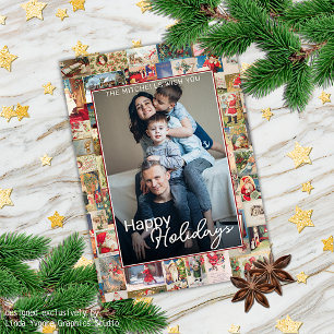 Tarjeta Festividades del patrón de saludos navideños de Na