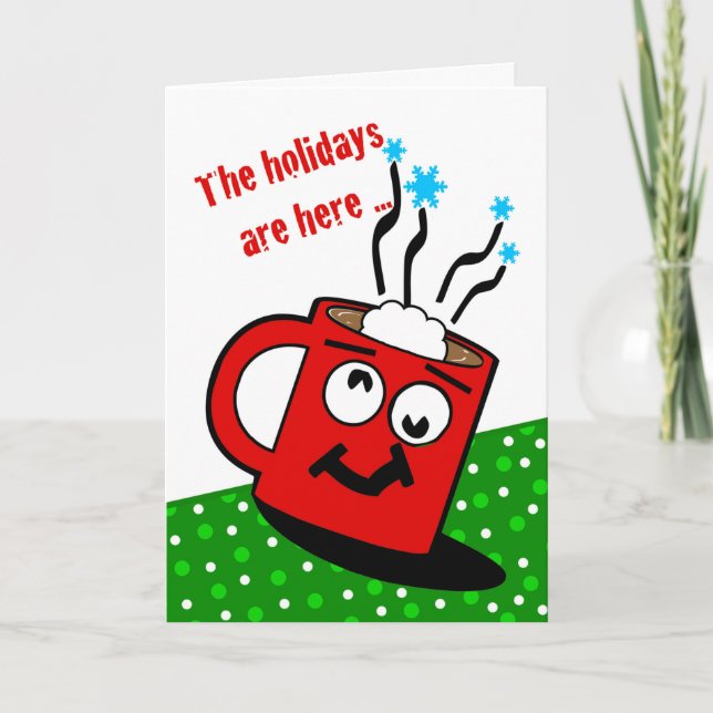 Tarjeta Festividades divertidas de Navidades con la loca c (Anverso)