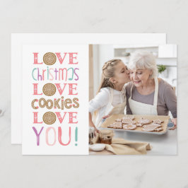 Tarjeta Festividades familiares de Cookie Baking