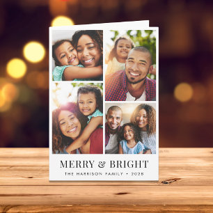 Tarjeta Festividades fotográficas de Feliz y Brillante par