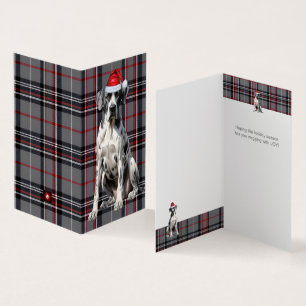 Tarjeta Festividades grandes Navidades rojos daneses y de