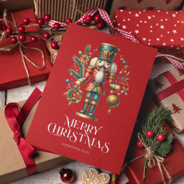 Tarjeta Festividades Navidades Personalizado de Nutcracker