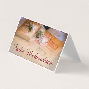 Tarjeta Festliche Geschenke als Weihnachtsmotiv