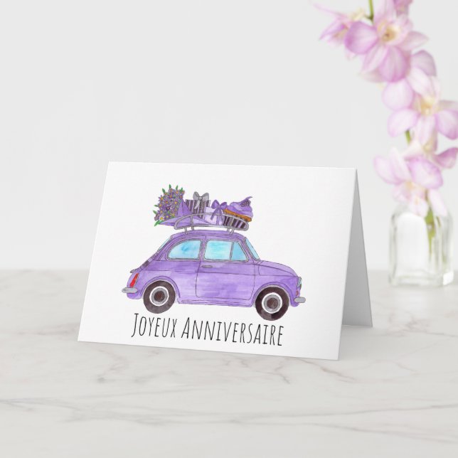 Tarjeta Fiat Retro 500 (Orquídea)