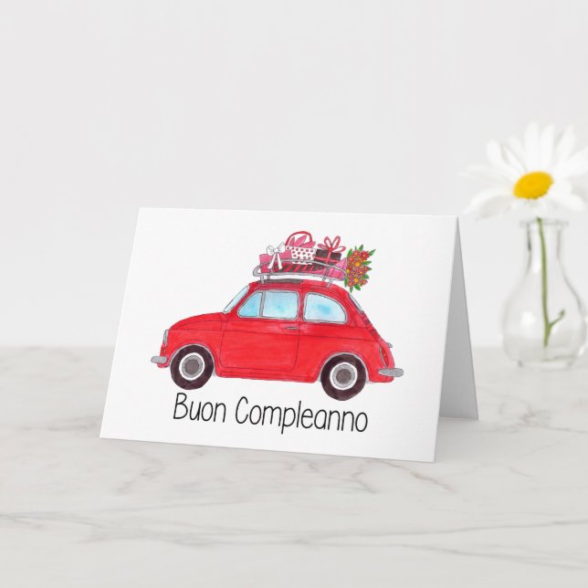 Tarjeta Fiat Retro 500 (Planta pequeña)