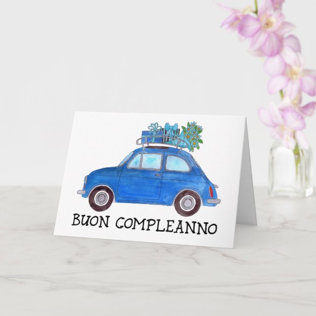 Tarjeta Fiat Retro 500 (Orquídea)