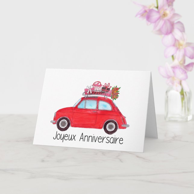 Tarjeta Fiat Retro 500 (Orquídea)