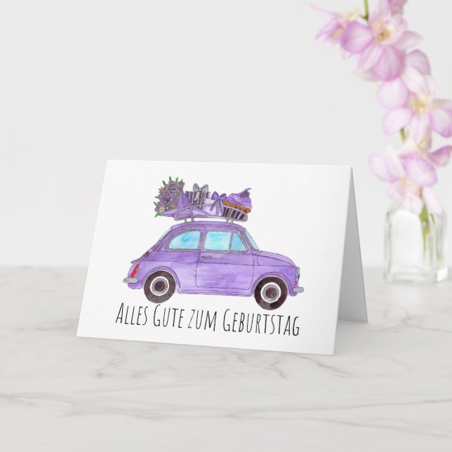 Tarjeta Fiat Retro 500 (Orquídea)