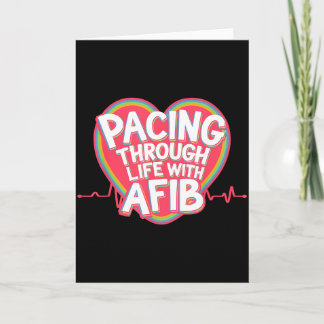 Tarjeta Fibrilación Auricular Médica Enfermedad del Corazó