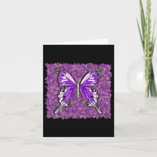 Tarjeta Fibro Lupus Stainass Butterfly Art Spoonie