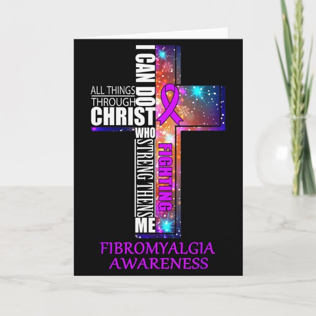 Tarjeta Fibromyalgia Awareness Shirt - Christmas Gift Shir (Anverso)