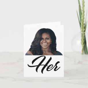 Tarjeta Fiddlesticks Tees a las mujeres su Michelle Obama
