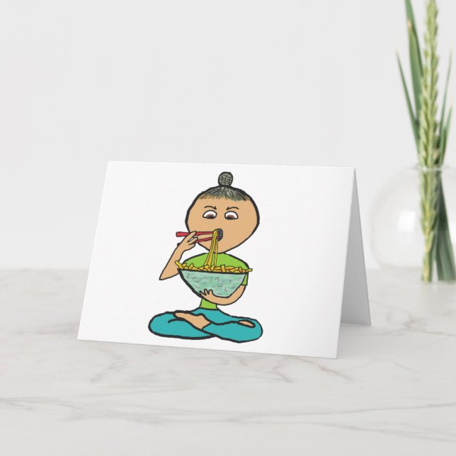 Tarjeta Fideos y palillos (Anverso)