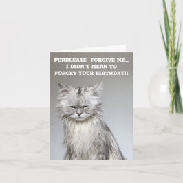 Tarjeta FideosChillaxingCat Cumpleaños tardado