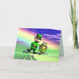 Tarjeta Fiebre de oro del Día de San Patricio