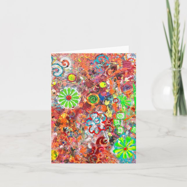 Tarjeta Fiebre de primavera en blanco Notecard (Anverso)