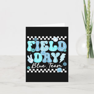 Tarjeta Field Day Blue Team Color Field Trip Team Game Com