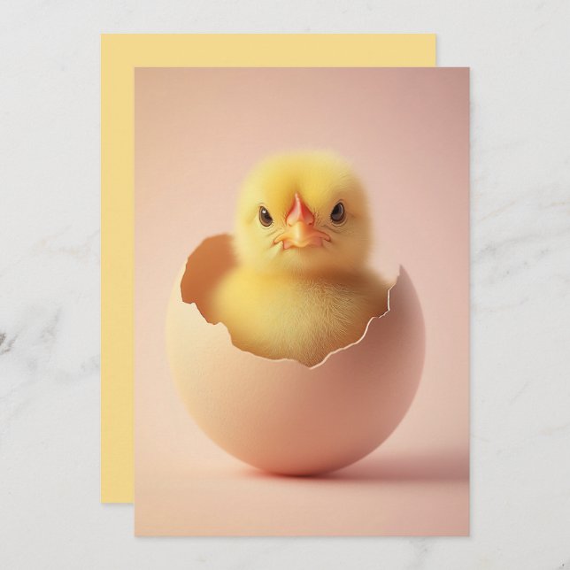 Tarjeta Fierce Chick en Eggshell (Anverso / Reverso)