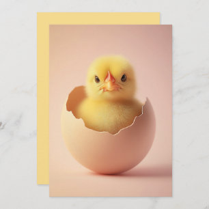 Tarjeta Fierce Chick en Eggshell