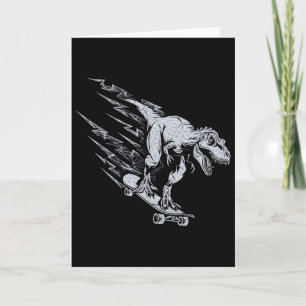 Tarjeta Fiero T-rex Skateboarding Velocidad Relámpago
