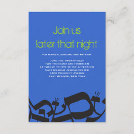 Tarjeta Fiesta Bat Mitzvah de PERFECT BALANCE Bar