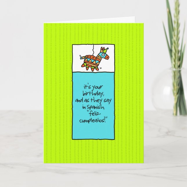 Tarjeta Fiesta Birthday Card (Anverso)