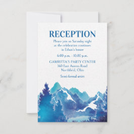Tarjeta Fiesta Blue Majestic Mountain Mitzvah
