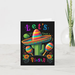 Tarjeta Fiesta Cactus Cinco De Mayo Mujeres Niños G