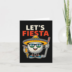 Tarjeta Fiesta Cinco De Mayo Golf Ball Sombrero Golfe